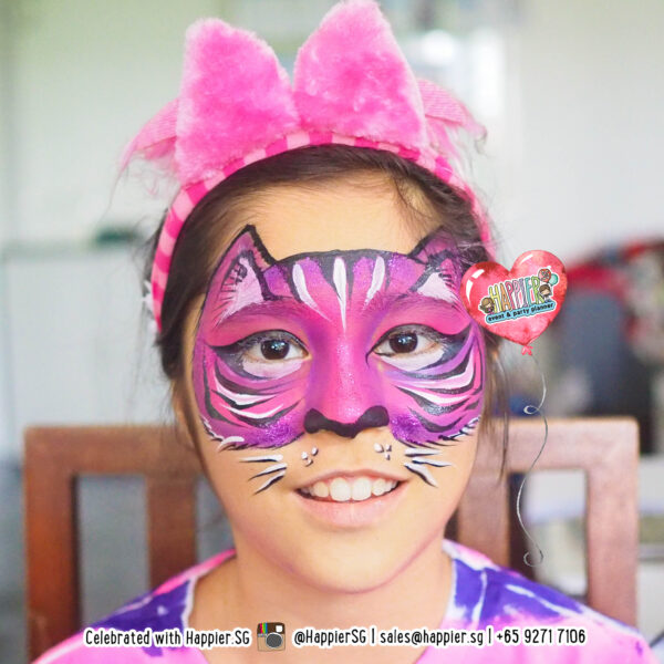 Cheshire Cat Face Paint Makeup Artist