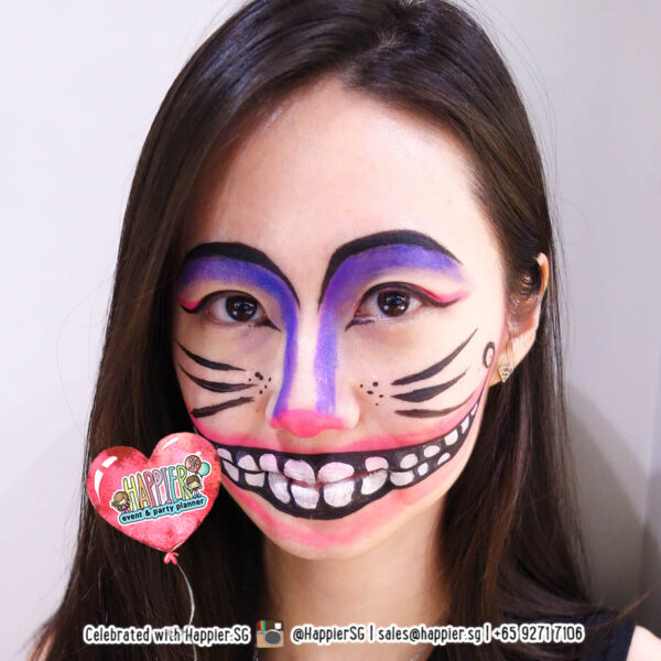 Cheshire Cat Face Paint Makeup Artist