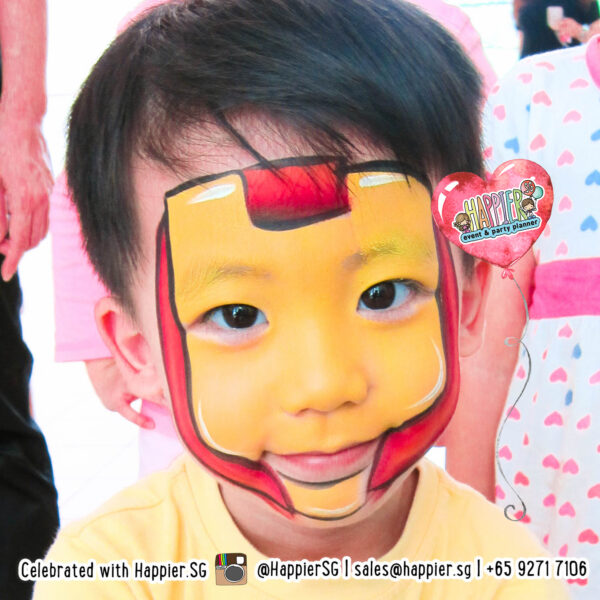 Face Painting Singapore Iron Man Superhero