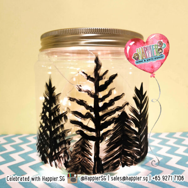 Fairy light jar painting art and craft singapore