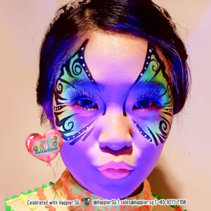 Glow in the Dark UV Face Paint Makeup Artist