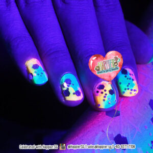 Glow in the Dark Nail Art Manicure