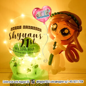 Light Me Up Personalized Birthday Balloon Gift for Her