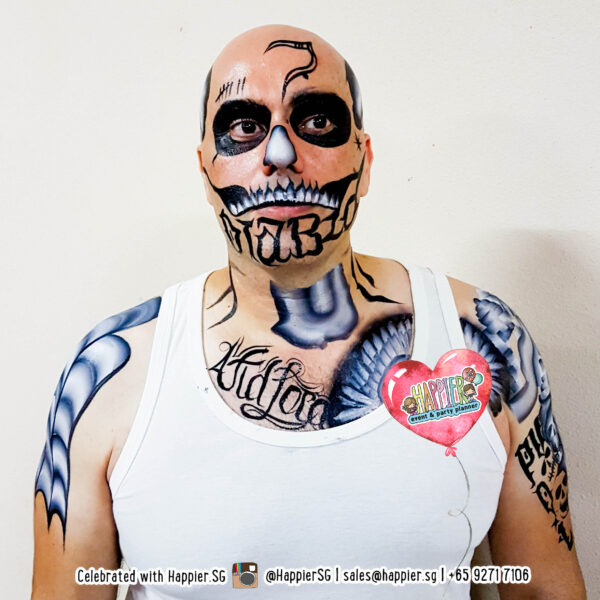 Diablo Suicide Squad Face Paint Makeup Artist