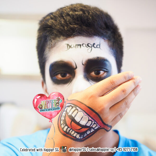 Joker Suicide Squad Face Paint Makeup Artist
