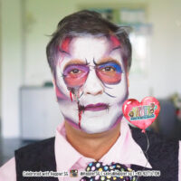 Mad Hatter Face Paint Makeup Artist