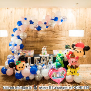 Tsum Tsum Inspired Organic Balloon Garland