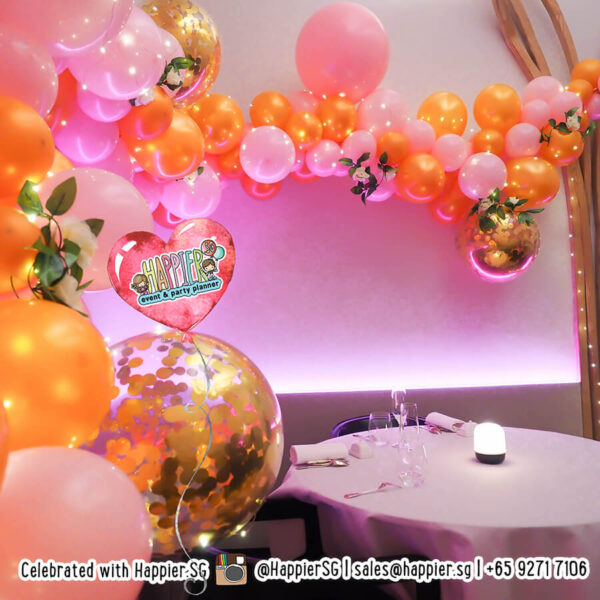 21st birthday party balloon decoration