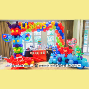 PJ Mask Balloon Arch and Landscape Decoration