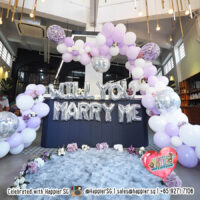 Marry Me Proposal Balloons Organic Garland
