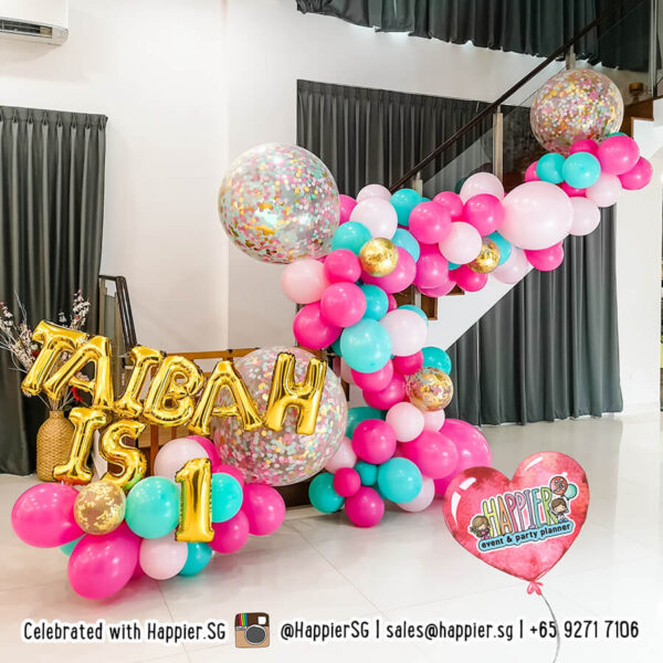 Staircase Organic Balloon Garland Decoration