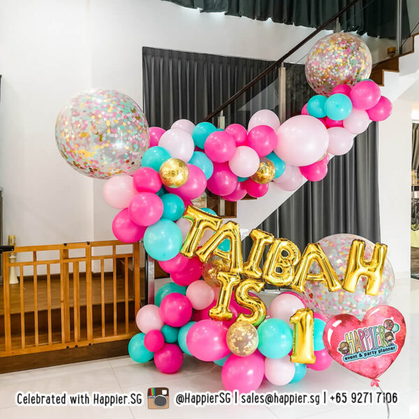 Staircase Organic Balloon Garland Decoration